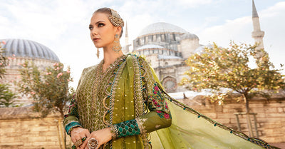 Maria B | Sateen Formals 24 | CST-803 -  Maria B Formal - Original Designer Dress - House of Maryam