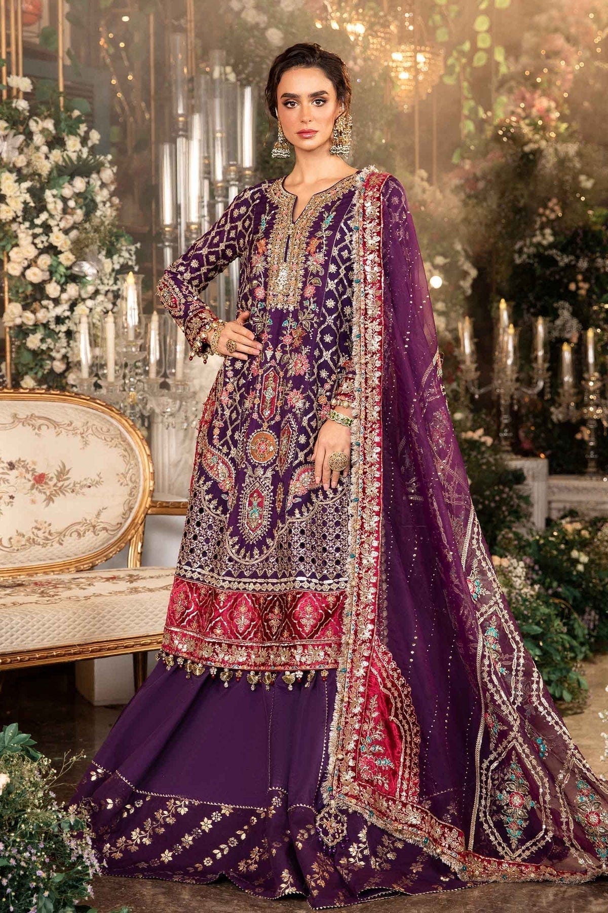 Maria B | Mbroidered Formals 24 | Organza Suit | BD-2903 -  Maria B Ladies Clothes - Original Designer Dress - House of Maryam