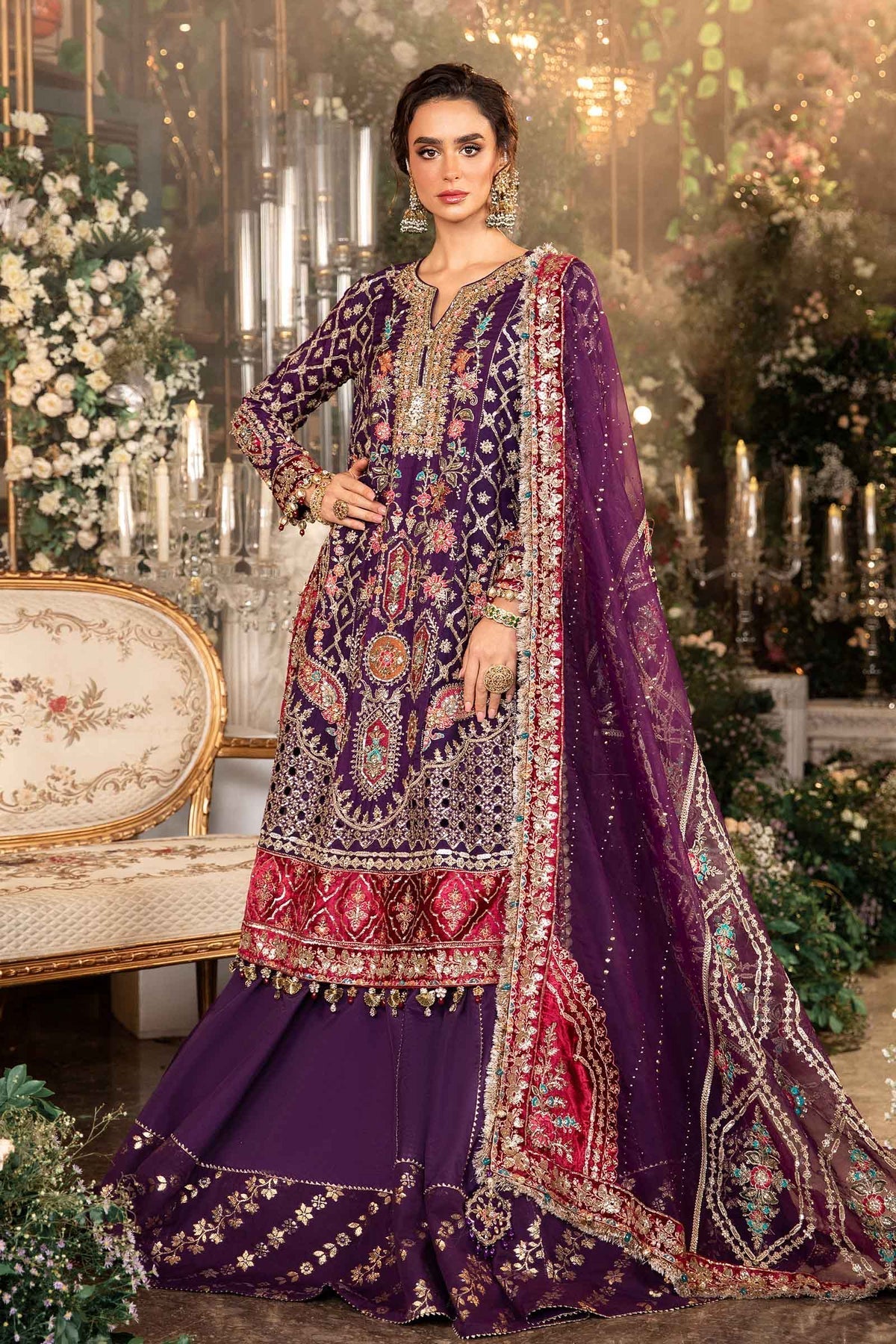 Maria B | Mbroidered Formals 24 | Organza Suit | BD-2903 -  Maria B Ladies Clothes - Original Designer Dress - House of Maryam