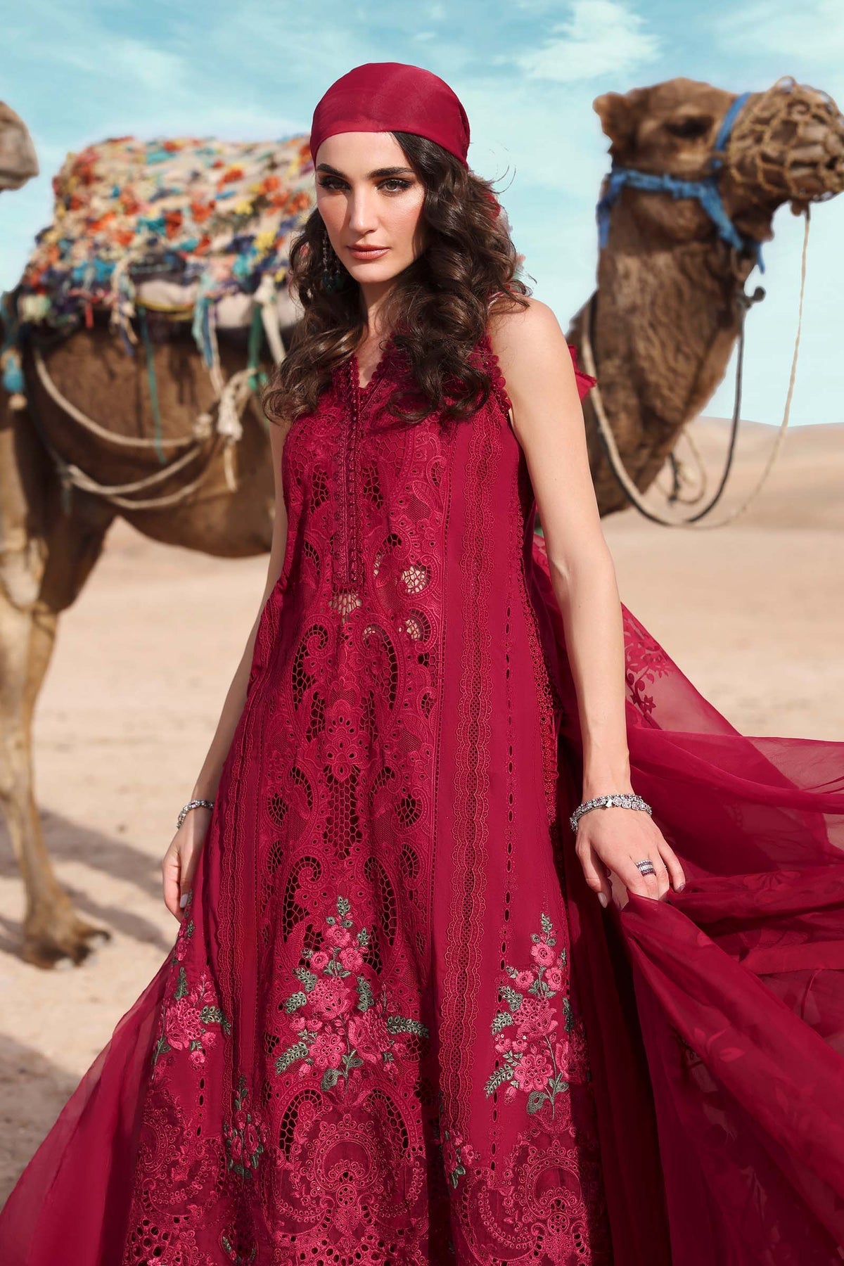 Maria B | Luxury Lawn 25 | D-2504-A -  Maria B Ladies Clothes - Original Designer Dress - House of Maryam