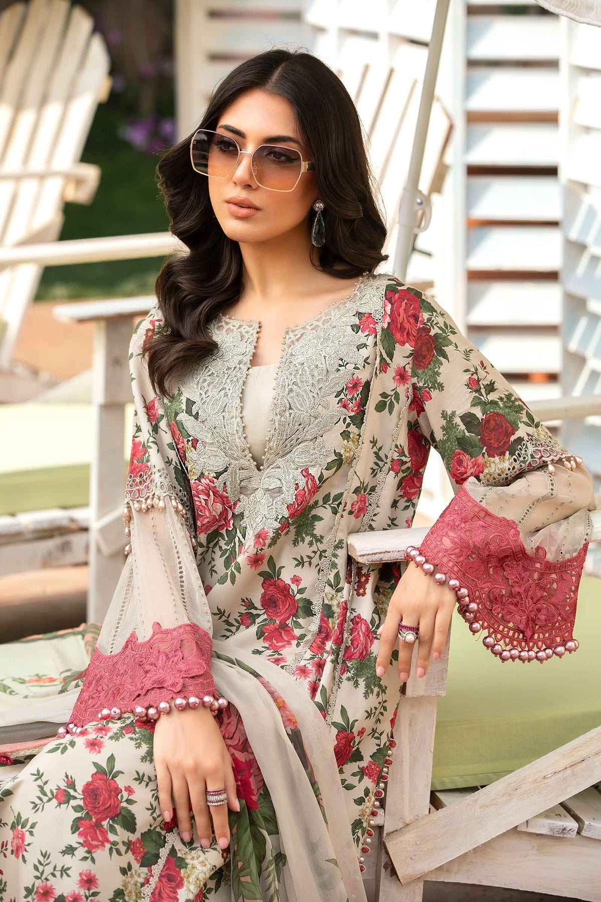 Maria.B | M Print Eid Edit | MPT-2204-B -  Maria B Luxury - Original Designer Dress - House of Maryam