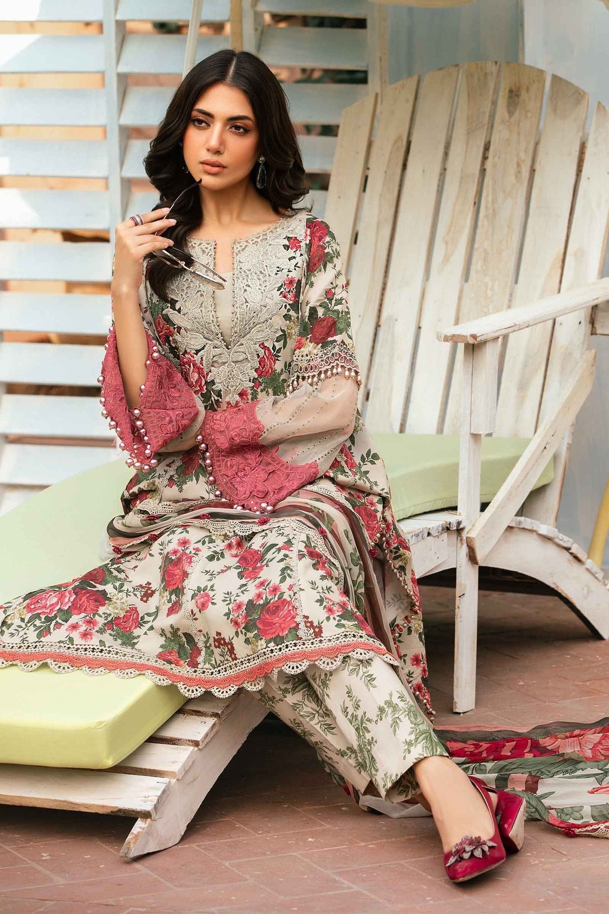 Maria.B | M Print Eid Edit | MPT-2204-B -  Maria B Luxury - Original Designer Dress - House of Maryam