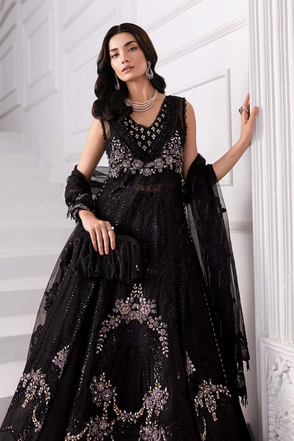 Maria B | Mbroidered 2025 | BD-3004 -  Maria B Ladies Clothes - Original Designer Dress - House of Maryam