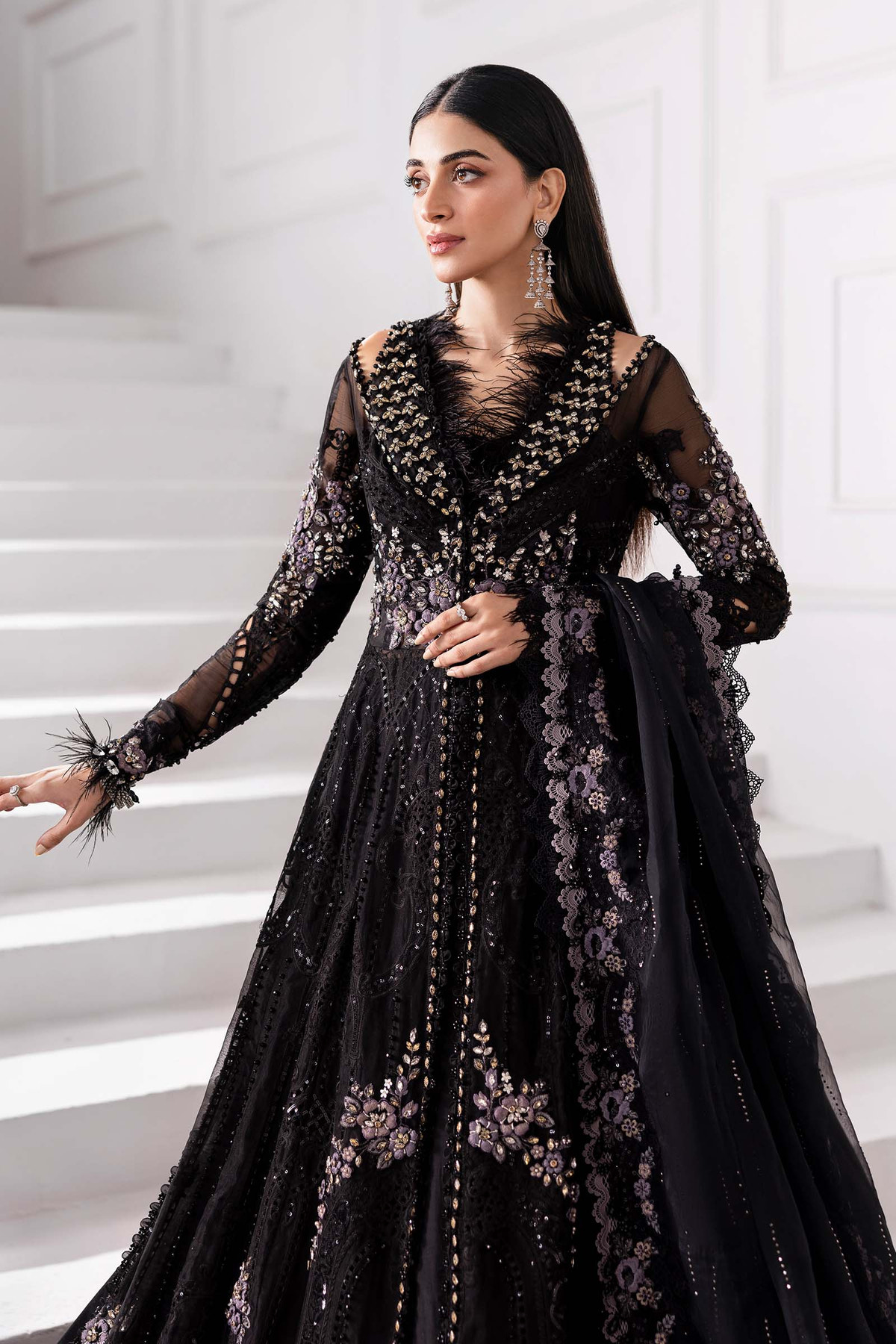 Maria B | Mbroidered 2025 | BD-3004 -  Maria B Ladies Clothes - Original Designer Dress - House of Maryam