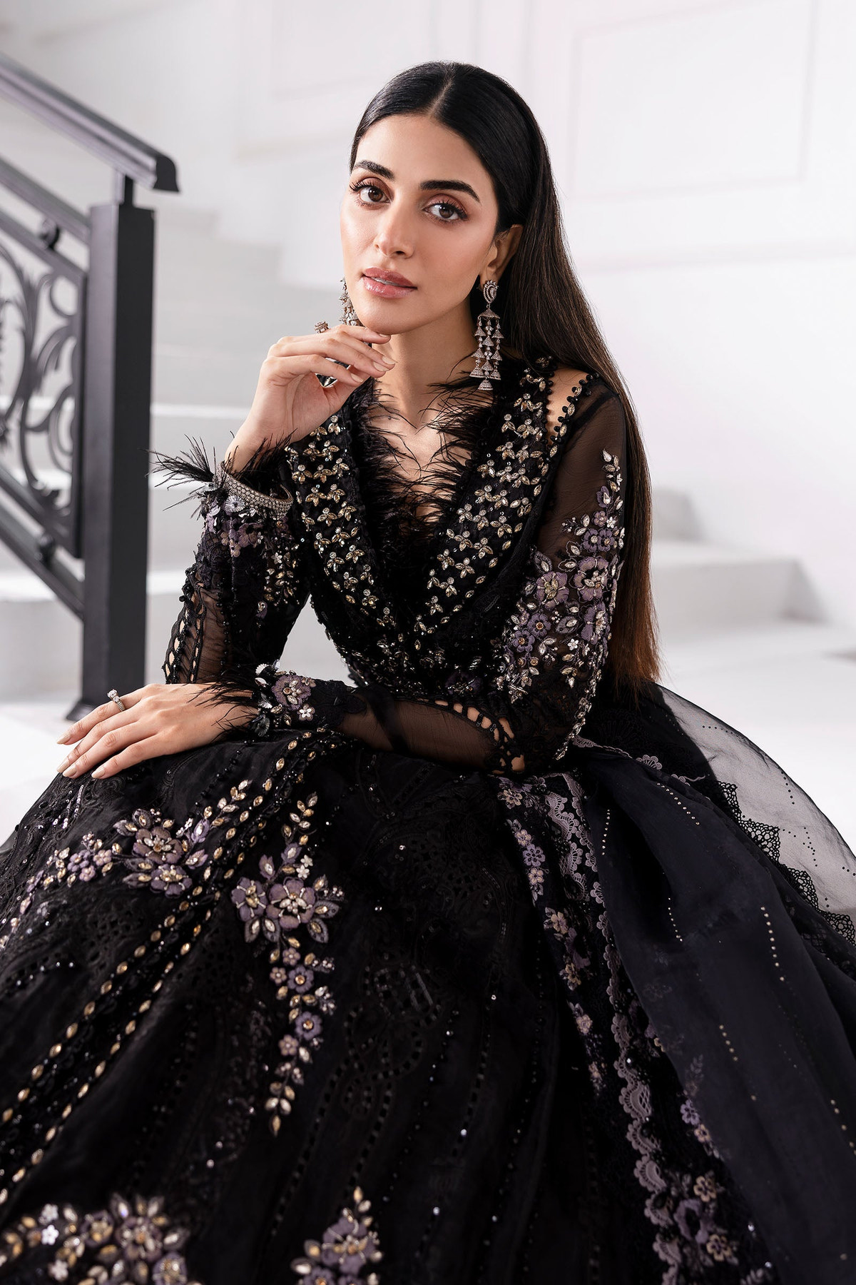 Maria B | Mbroidered 2025 | BD-3004 -  Maria B Ladies Clothes - Original Designer Dress - House of Maryam