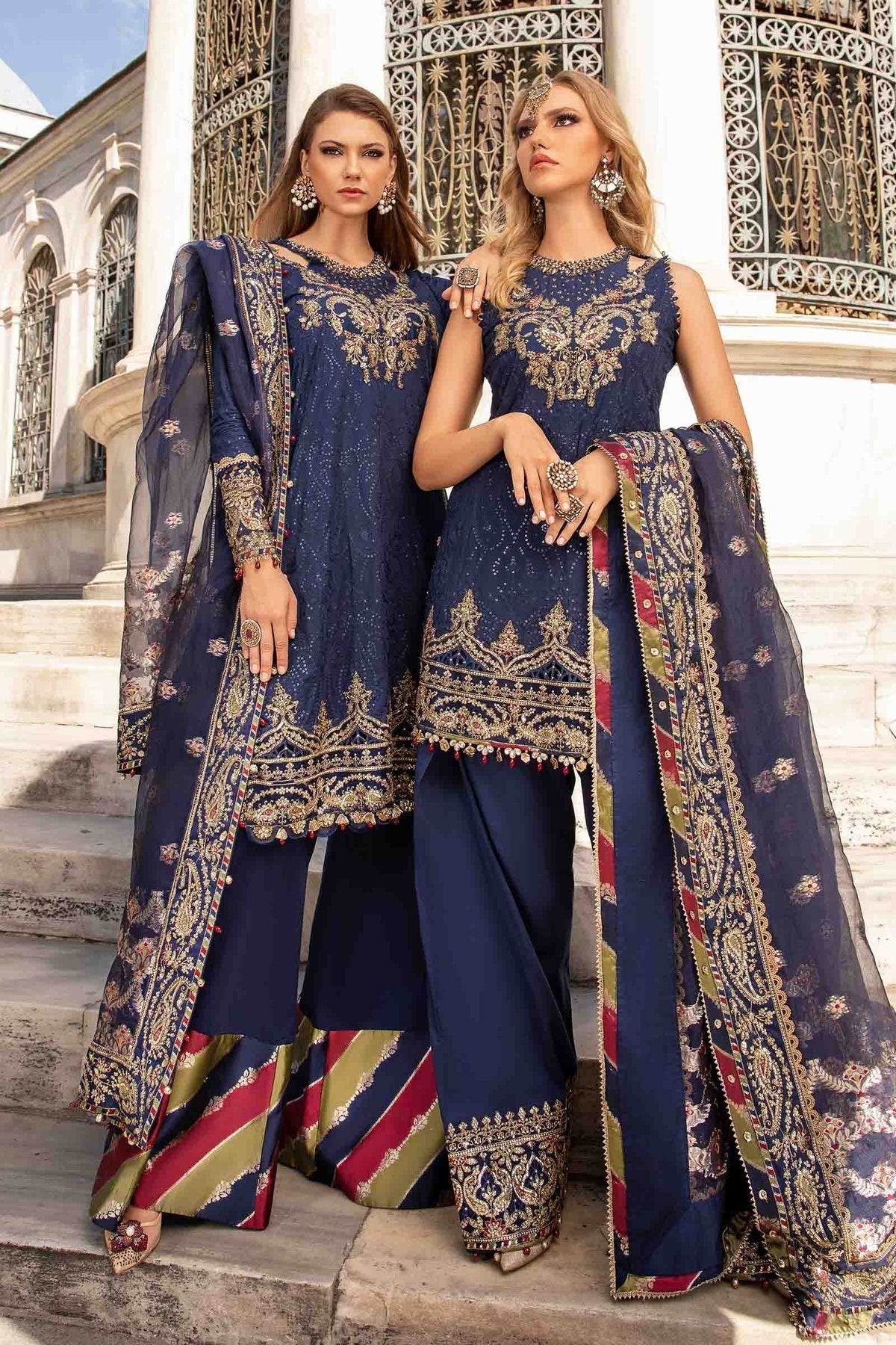 Maria B | Sateen Formals 24 | CST-804 -  Maria B Formal - Original Designer Dress - House of Maryam