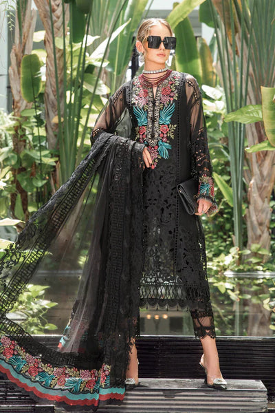 Maria B | Luxury Lawn | EL-23-04-Black -  Maria B Luxury - Original Designer Dress - House of Maryam