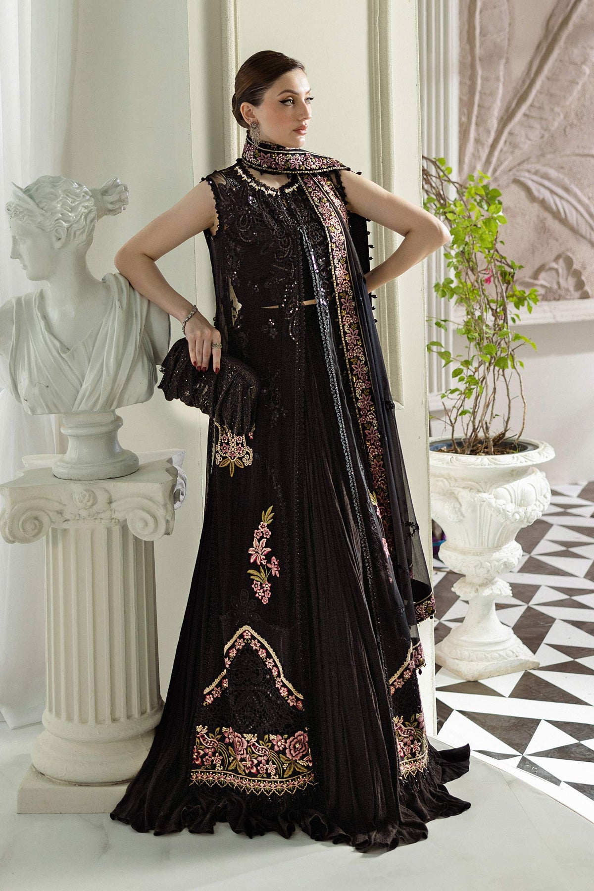 Maria B | Chiffon 25 | MPC-25-104 -  Maria B Ladies Clothes - Original Designer Dress - House of Maryam