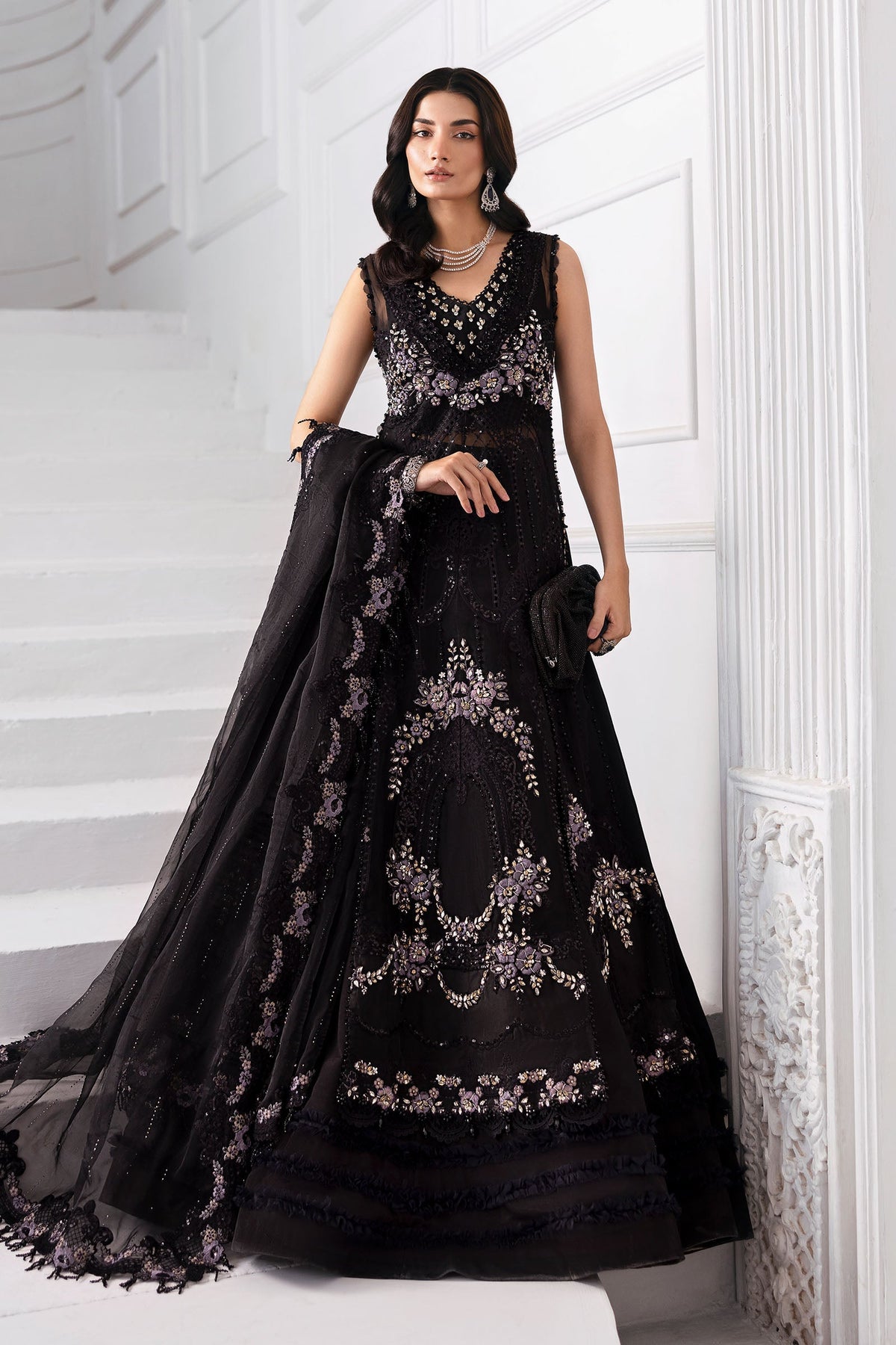 Maria B | Mbroidered 2025 | BD-3004 -  Maria B Ladies Clothes - Original Designer Dress - House of Maryam