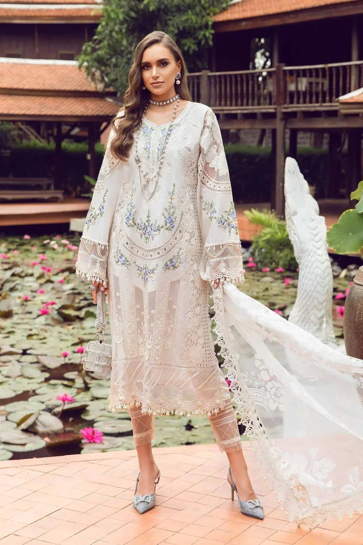 Maria B | Eid Lawn Collection | 04 -  Maria B Luxury - Original Designer Dress - House of Maryam
