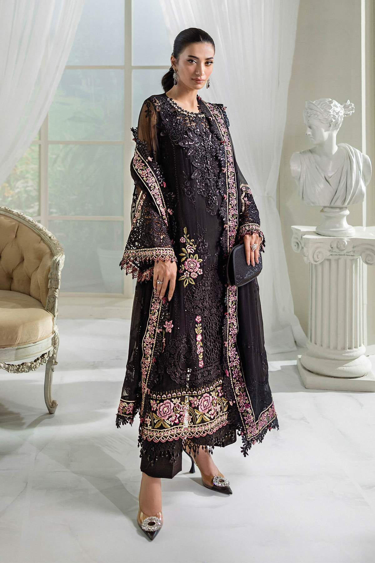 Maria B | Chiffon 25 | MPC-25-104 -  Maria B Ladies Clothes - Original Designer Dress - House of Maryam