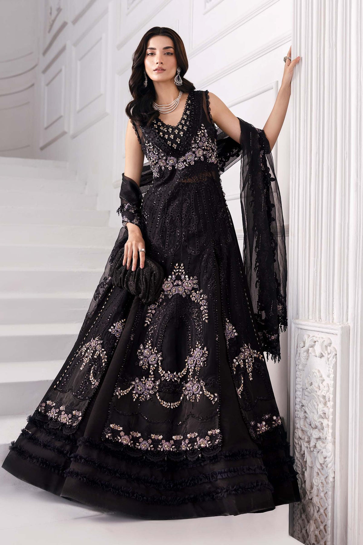 Maria B | Mbroidered 2025 | BD-3004 -  Maria B Ladies Clothes - Original Designer Dress - House of Maryam