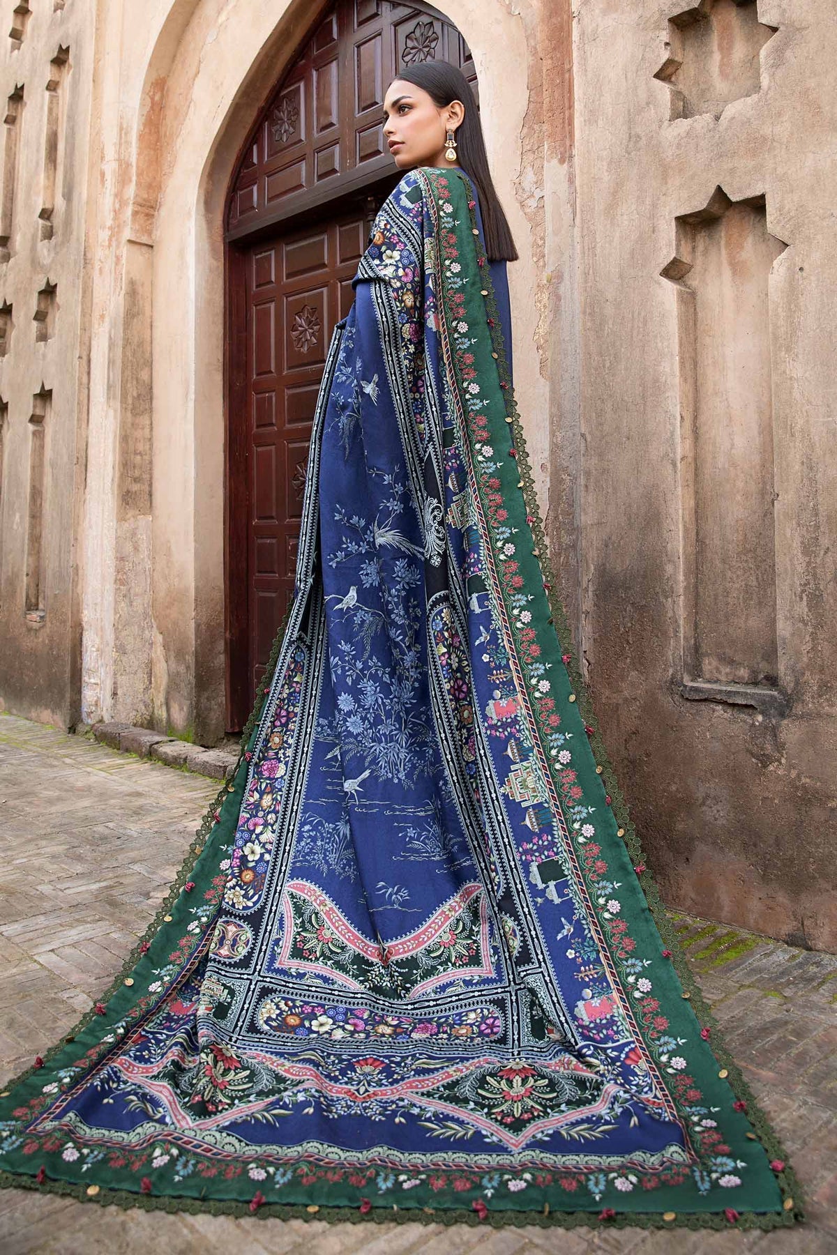 Maria B | M Prints Winter 24 | MPT-2405-A -  Maria B Ladies Clothes - Original Designer Dress - House of Maryam