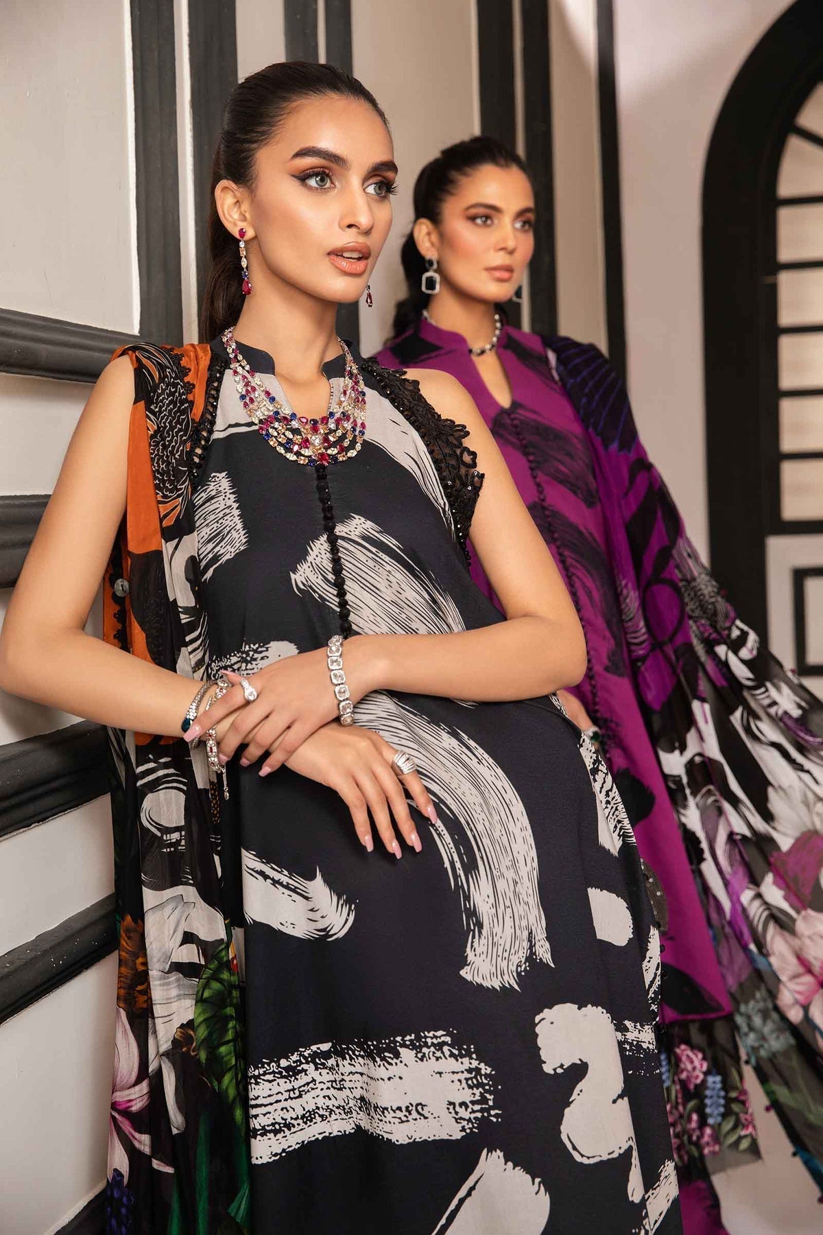 Maria.B | M Print Eid Edit | MPT-2205-A -  Maria B Luxury - Original Designer Dress - House of Maryam