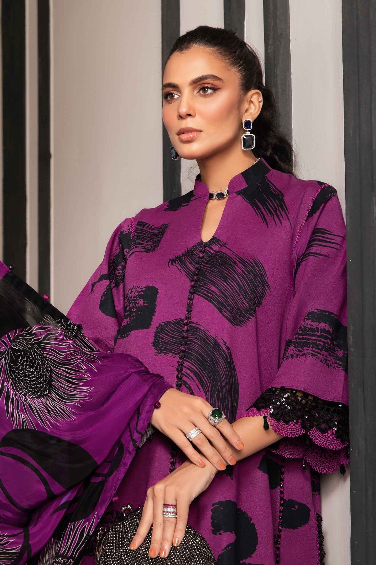 Maria.B | M Print Eid Edit | MPT-2205-B -  Maria B Luxury - Original Designer Dress - House of Maryam