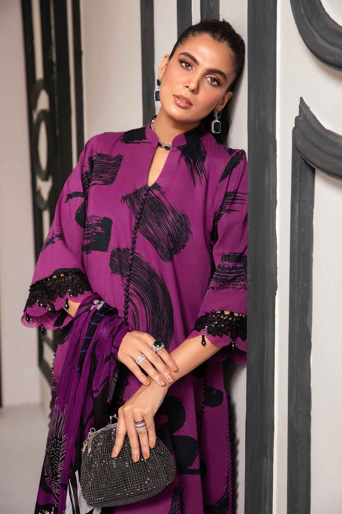 Maria.B | M Print Eid Edit | MPT-2205-B -  Maria B Luxury - Original Designer Dress - House of Maryam