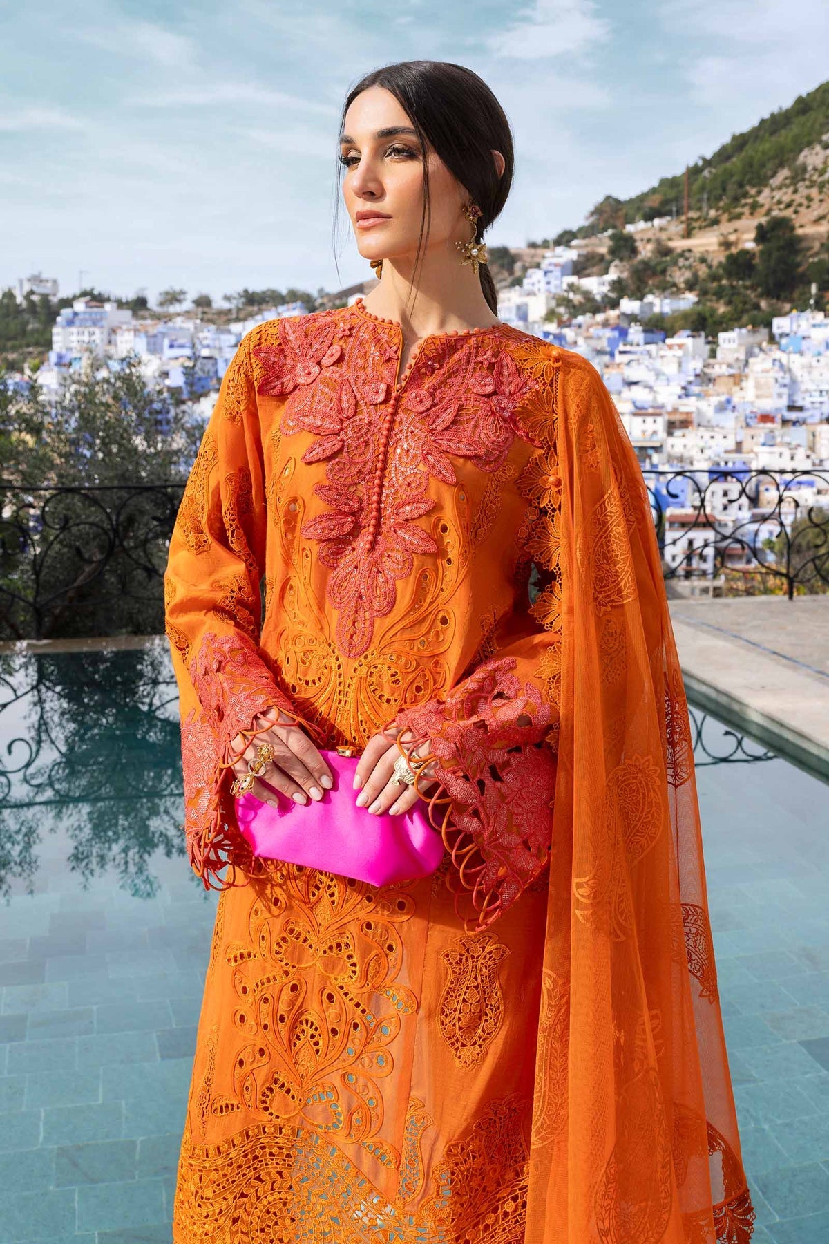 Maria B | Luxury Lawn 25 | D-2505-B -  Maria B Ladies Clothes - Original Designer Dress - House of Maryam