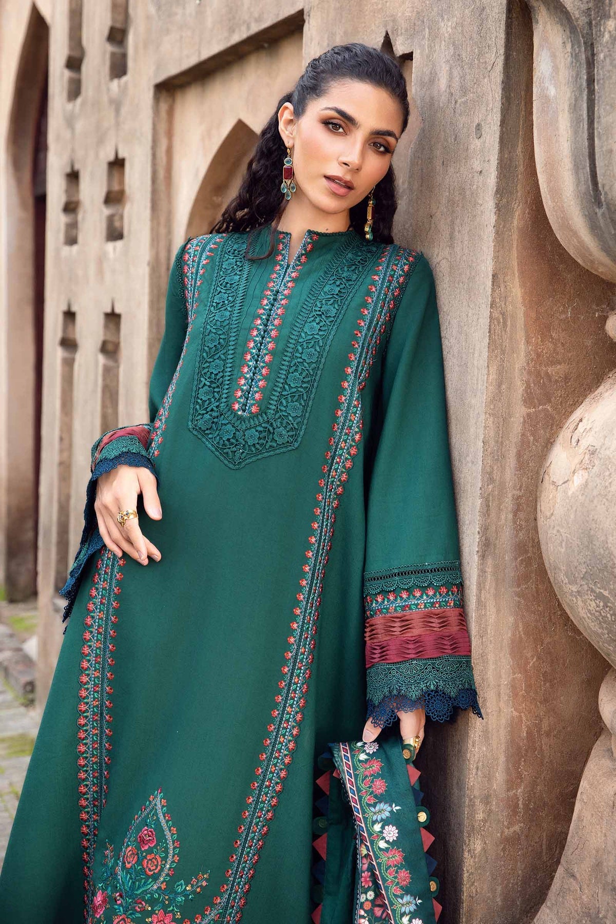 Maria B | M Prints Winter 24 | MPT-2405-B -  Maria B Ladies Clothes - Original Designer Dress - House of Maryam