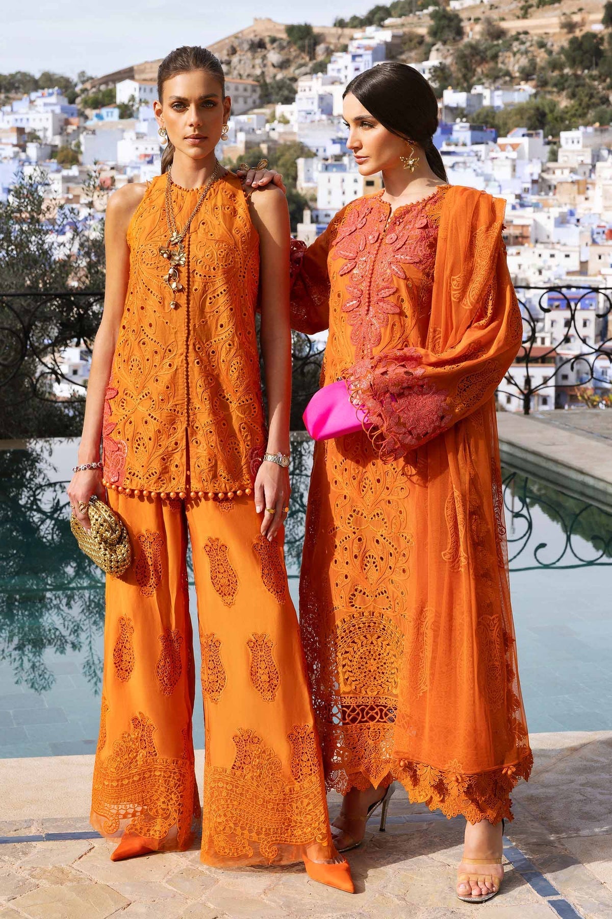 Maria B | Luxury Lawn 25 | D-2505-B -  Maria B Ladies Clothes - Original Designer Dress - House of Maryam
