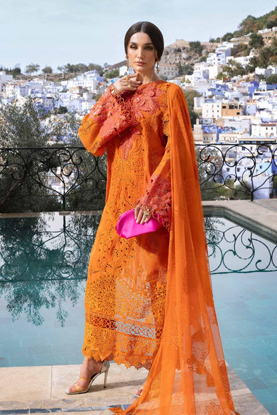 Maria B | Luxury Lawn 25 | D-2505-B -  Maria B Ladies Clothes - Original Designer Dress - House of Maryam