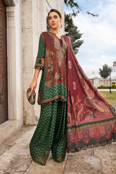 Maria B | M Prints Fall Edit 24 |  MPT-2305-B -  Maria B Luxury - Original Designer Dress - House of Maryam