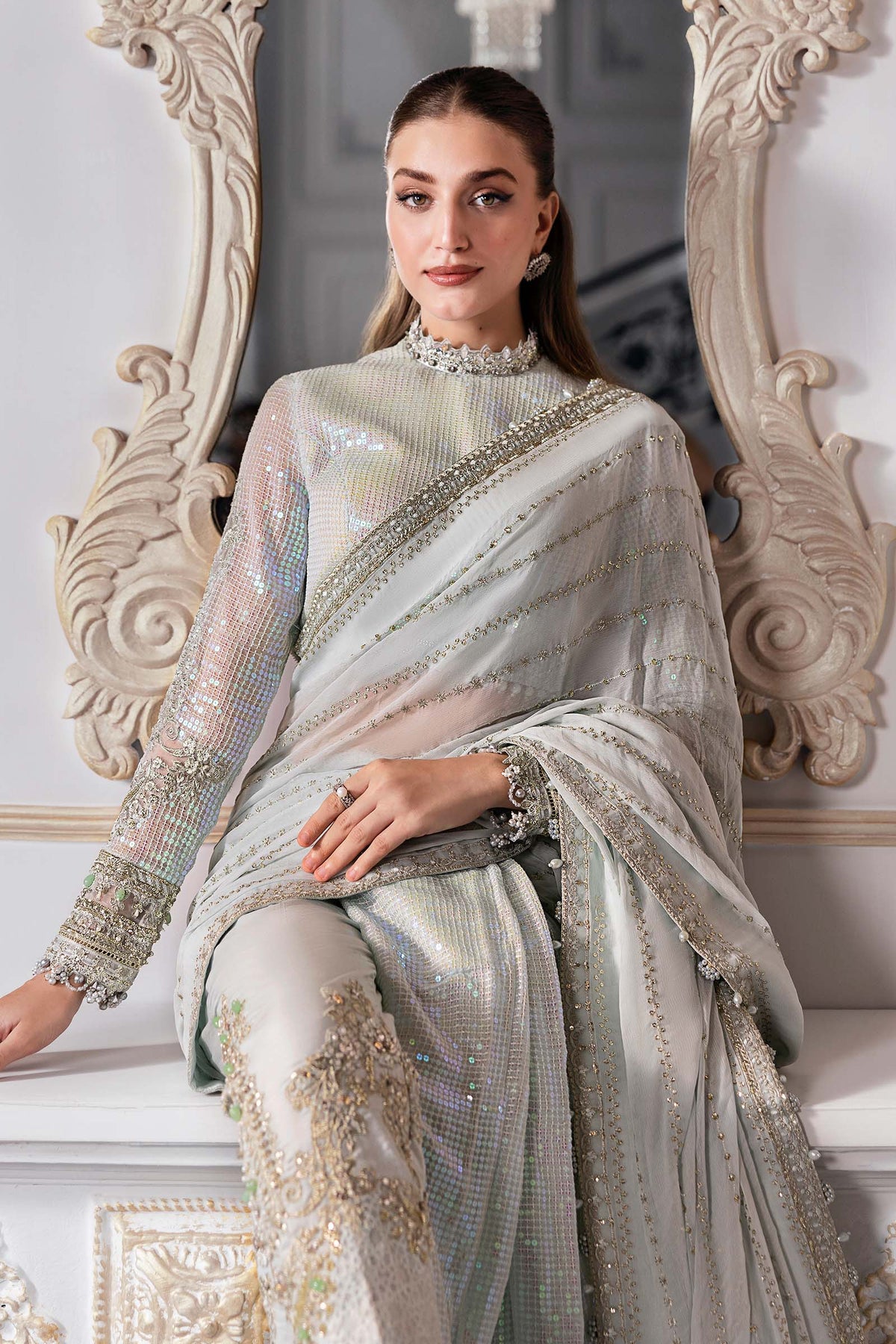 Maria B | Mbroidered 2025 | BD-3005 -  Maria B Ladies Clothes - Original Designer Dress - House of Maryam