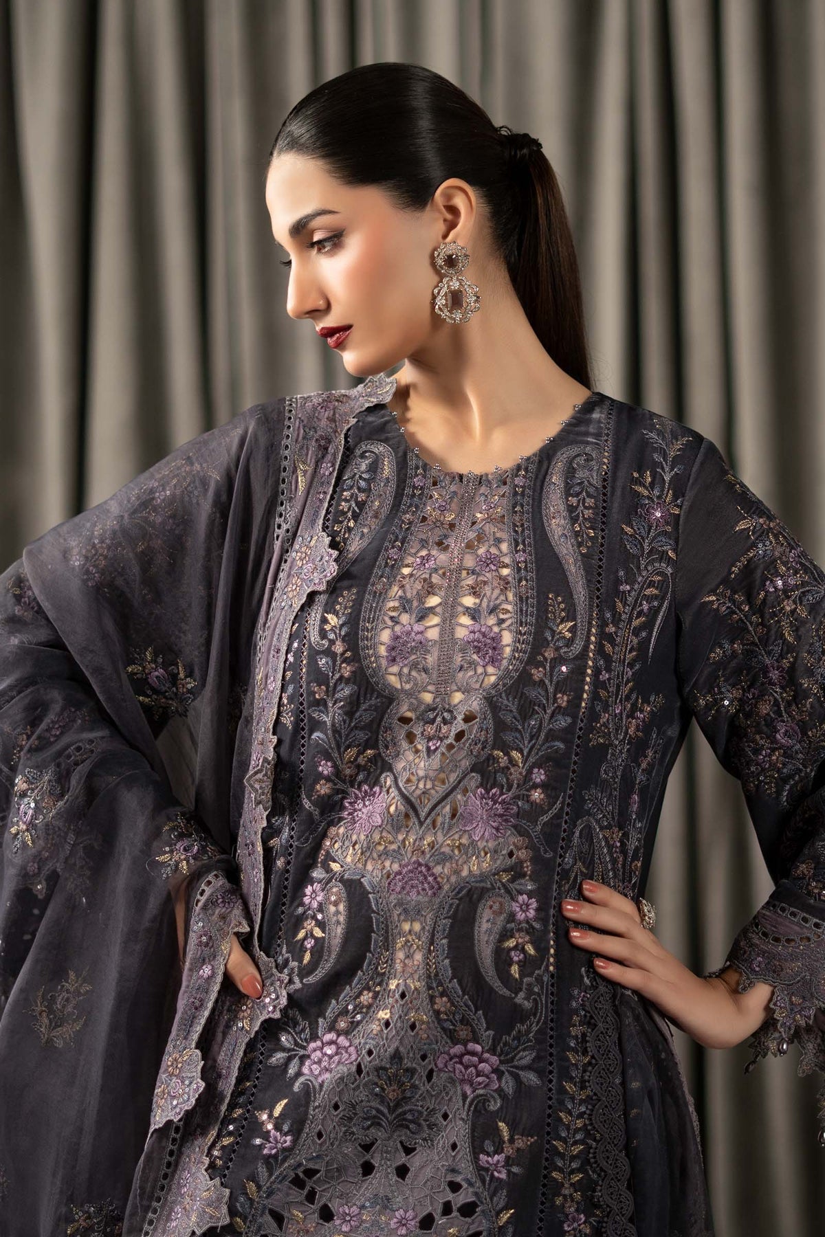 Maria B | Winter Luxe Pret 25 | WLS-1305, image 4