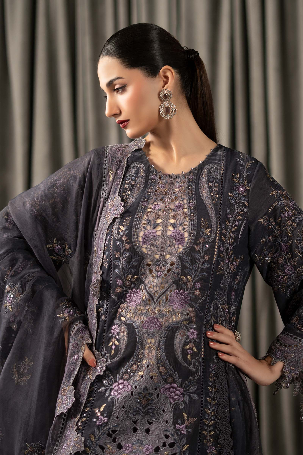 Maria B | Winter Luxe Pret 25 | WLS-1305, image 4