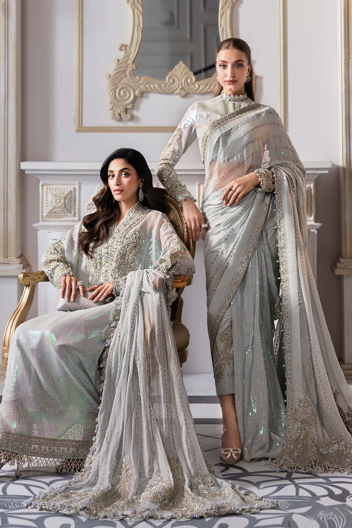 Maria B | Mbroidered 2025 | BD-3005 -  Maria B Ladies Clothes - Original Designer Dress - House of Maryam