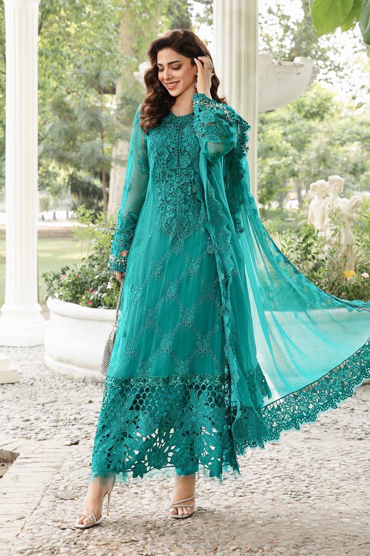 Maria B | Chiffon Formals 24 | Chiffon Suit | MPC-24-105 by Designer Maria B - House of Maryam - Pakistani Designer Ethnic Wear in {{ shop.shopifyCountryName }}