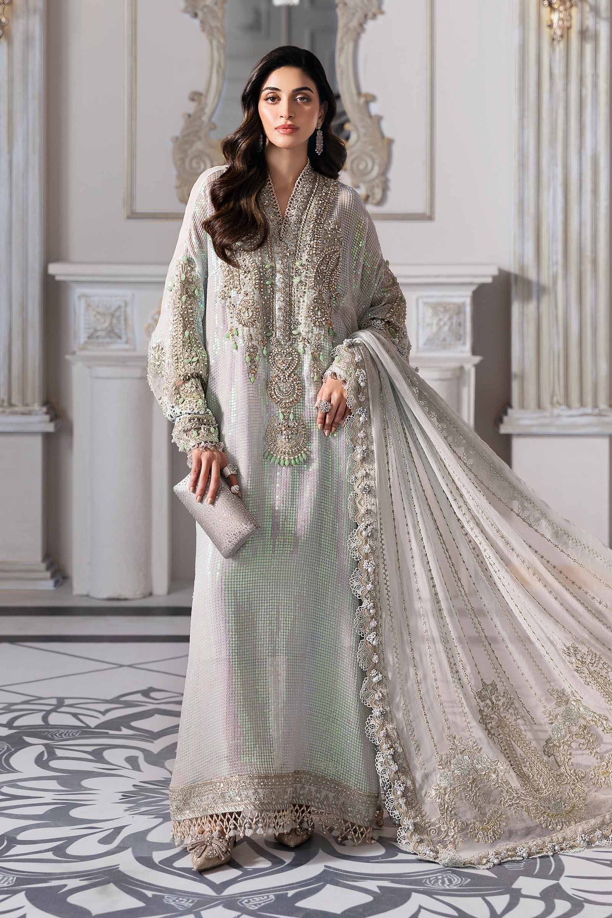 Maria B | Mbroidered 2025 | BD-3005 -  Maria B Ladies Clothes - Original Designer Dress - House of Maryam
