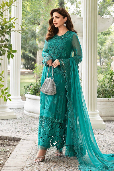 Maria B | Chiffon Formals 24 | Chiffon Suit | MPC-24-105 -  Maria B Formal - Original Designer Dress - House of Maryam