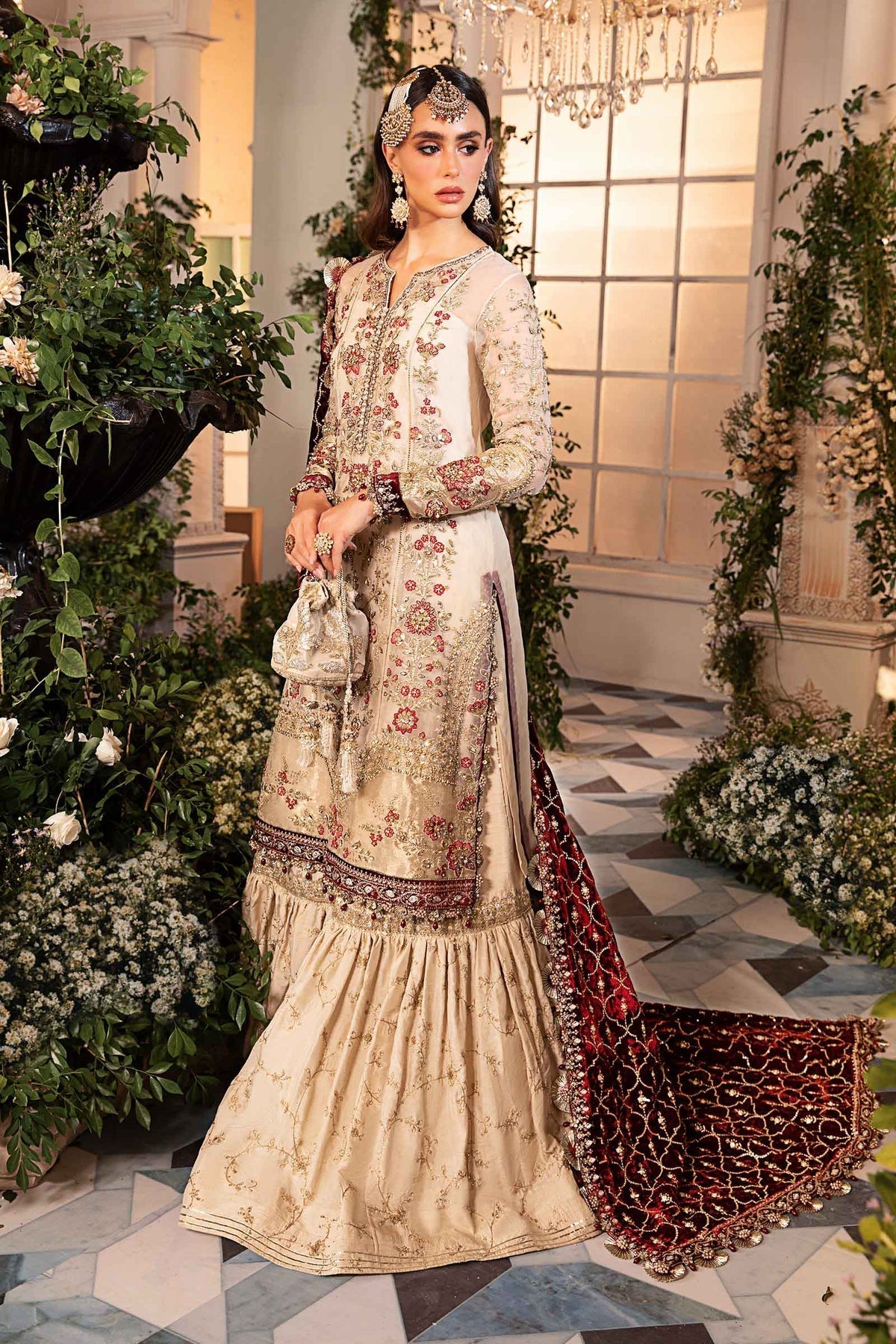 Maria B | Mbroidered Formals 24 | Velvet Suit | BD-2905 -  Maria B Ladies Clothes - Original Designer Dress - House of Maryam