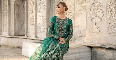 Maria B | Sateen Formals 24 | CST-805 -  Maria B Formal - Original Designer Dress - House of Maryam