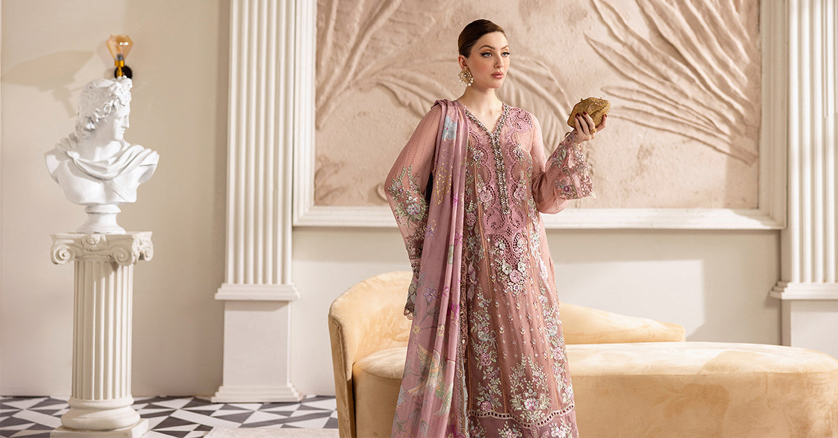 Maria B | Chiffon 25 | MPC-25-105 -  Maria B Ladies Clothes - Original Designer Dress - House of Maryam