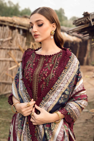 Maria B | M Prints Winter 24 | MPT-2406-B -  Maria B Ladies Clothes - Original Designer Dress - House of Maryam