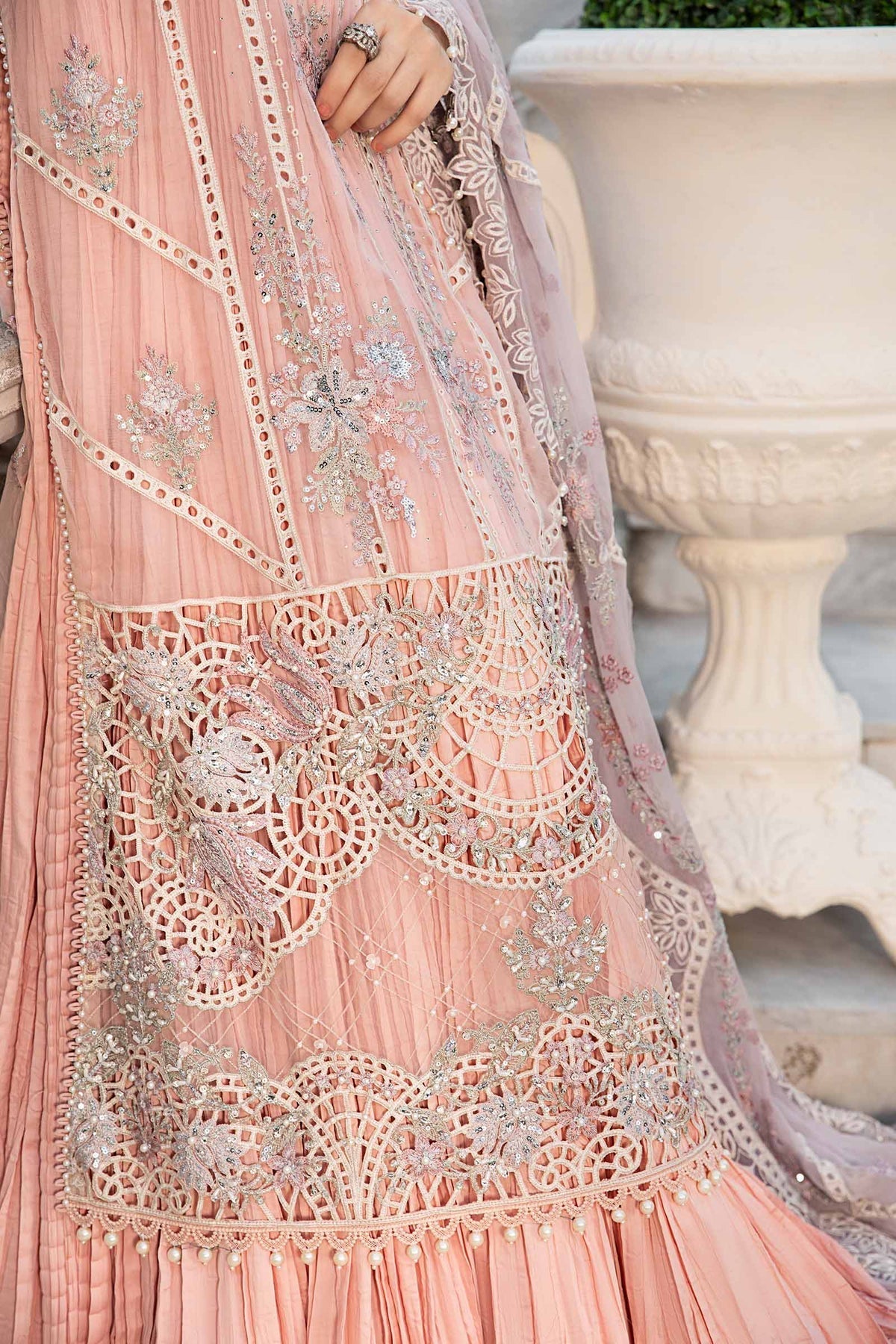 Maria B | Chiffon Formals 24 | Chiffon Suit | MPC-24-106 -  Maria B Formal - Original Designer Dress - House of Maryam
