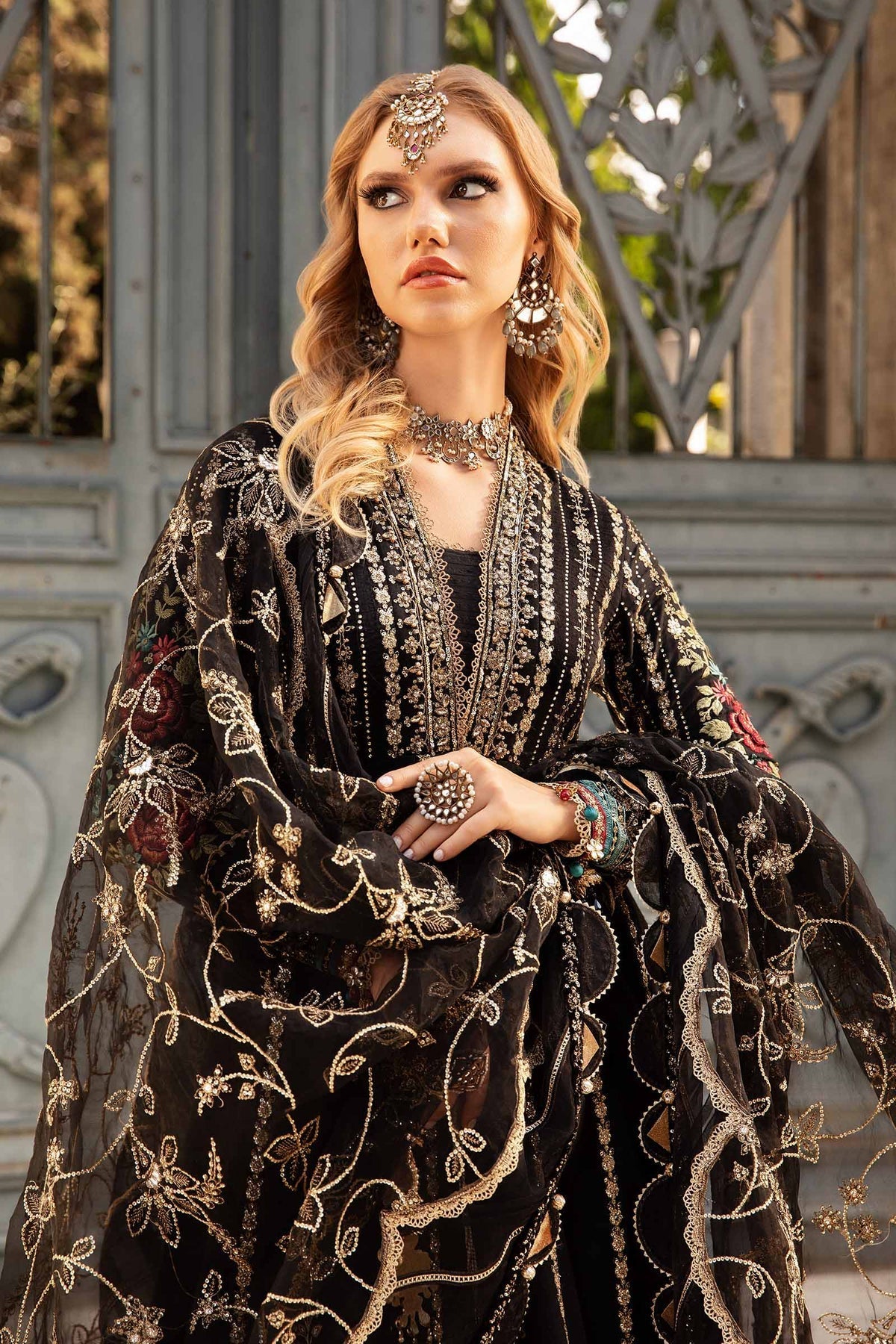 Maria B | Sateen Formals 24 | CST-806 -  Maria B Formal - Original Designer Dress - House of Maryam