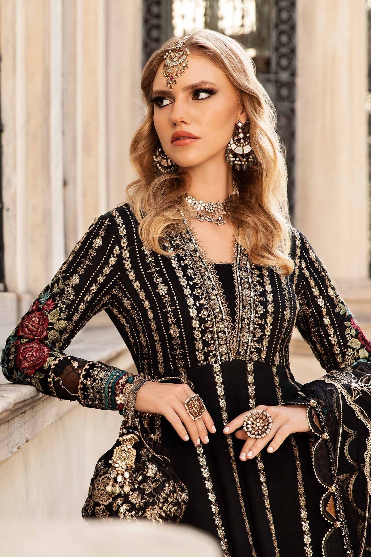 Maria B | Sateen Formals 24 | CST-806 -  Maria B Formal - Original Designer Dress - House of Maryam