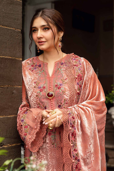 Maria B | Winter Luxe 24 | Velvet DL-1206 -  Maria B Ladies Clothes - Original Designer Dress - House of Maryam