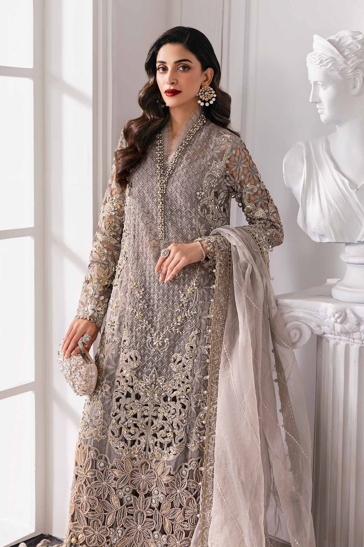 Maria B | Mbroidered 2025 | BD-3006 -  Maria B Ladies Clothes - Original Designer Dress - House of Maryam