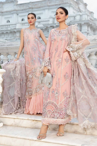 Maria B | Chiffon Formals 24 | Chiffon Suit | MPC-24-106 -  Maria B Formal - Original Designer Dress - House of Maryam