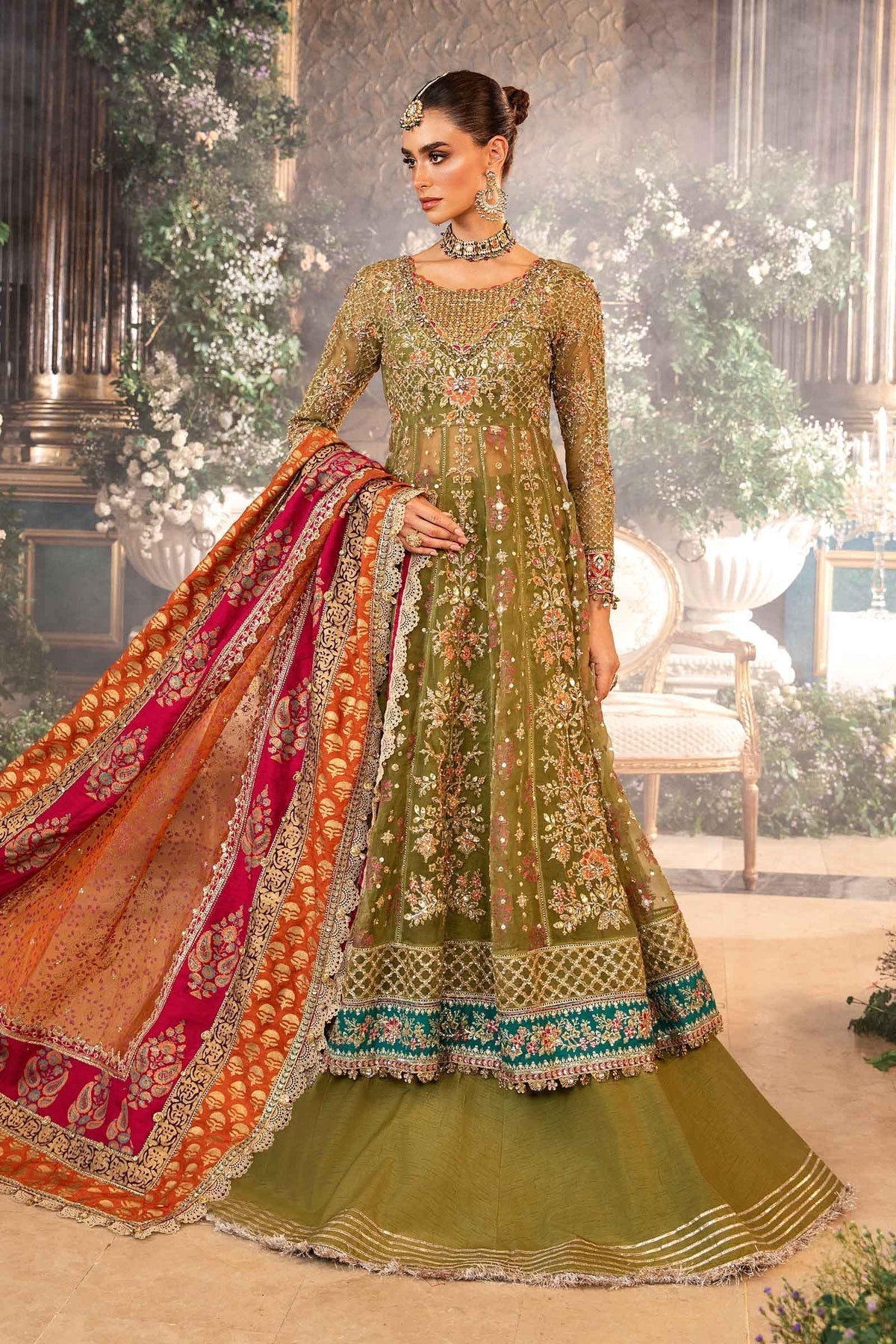 Maria B | Mbroidered Formals 24 | Organza Suit | BD-2906 by Designer Maria B - House of Maryam - Pakistani Designer Ethnic Wear in {{ shop.shopifyCountryName }}