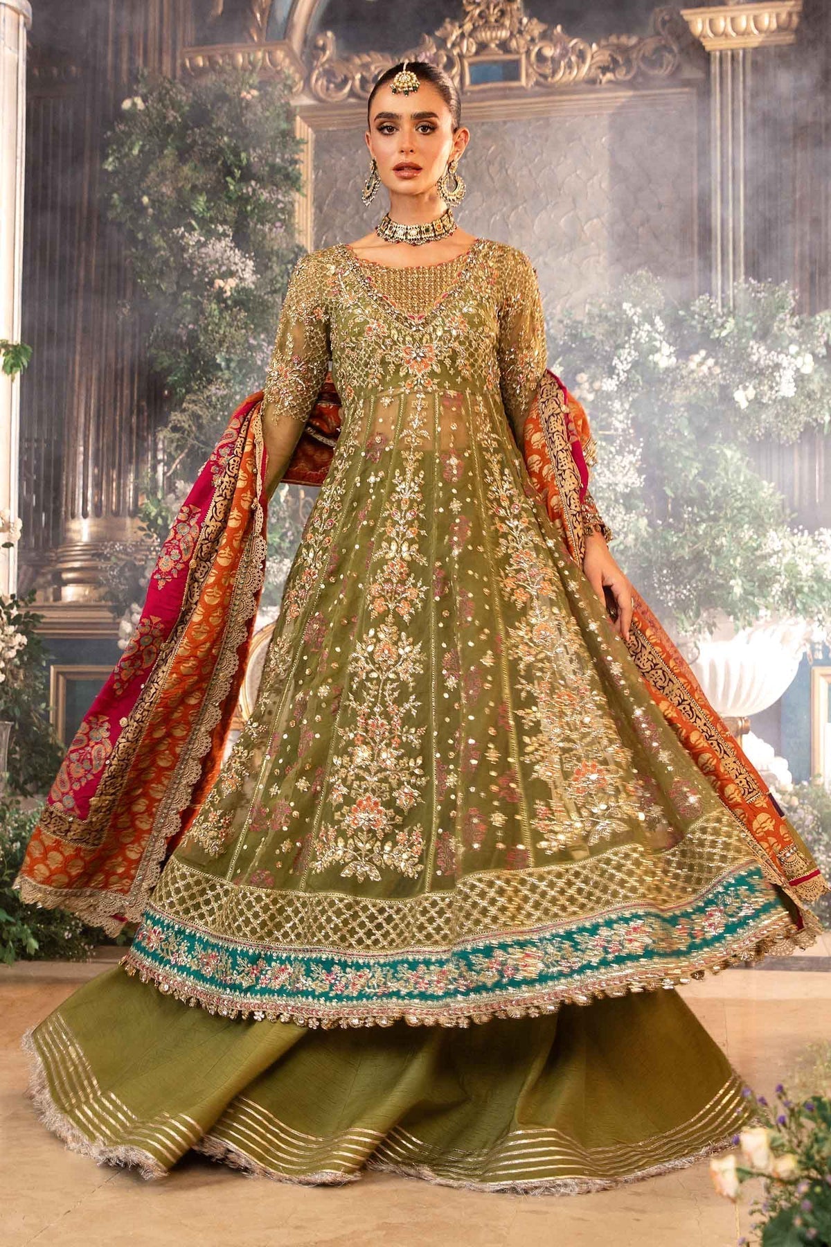 Maria B | Mbroidered Formals 24 | Organza Suit | BD-2906 -  Maria B Ladies Clothes - Original Designer Dress - House of Maryam