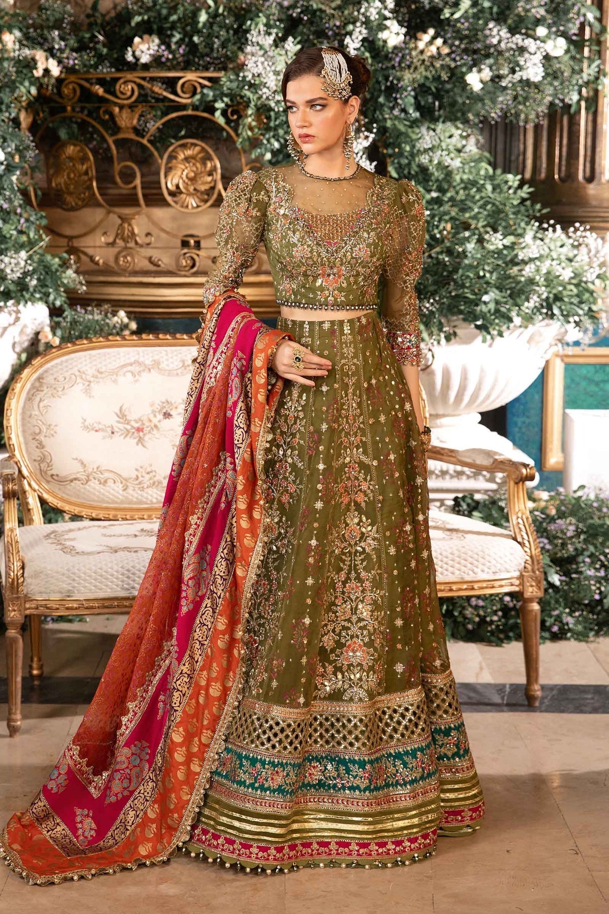 Maria B | Mbroidered Formals 24 | Organza Suit | BD-2906 -  Maria B Ladies Clothes - Original Designer Dress - House of Maryam