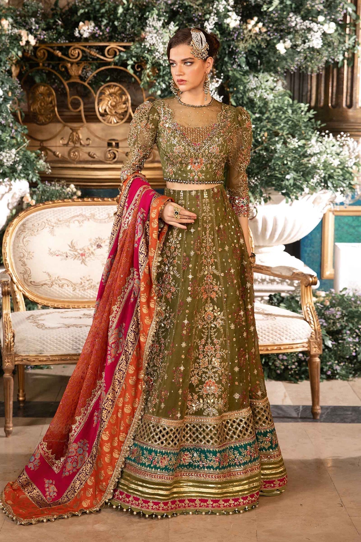 Maria B | Mbroidered Formals 24 | Organza Suit | BD-2906 by Designer Maria B - House of Maryam - Pakistani Designer Ethnic Wear in {{ shop.shopifyCountryName }}