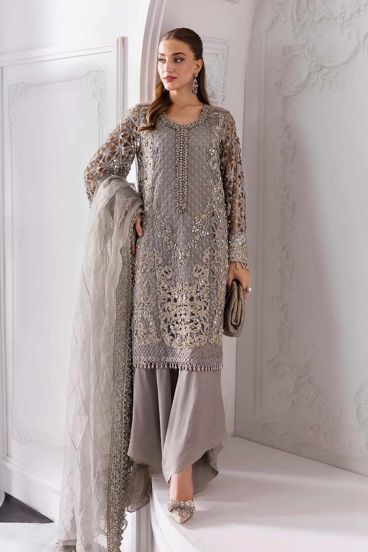 Maria B | Mbroidered 2025 | BD-3006 -  Maria B Ladies Clothes - Original Designer Dress - House of Maryam