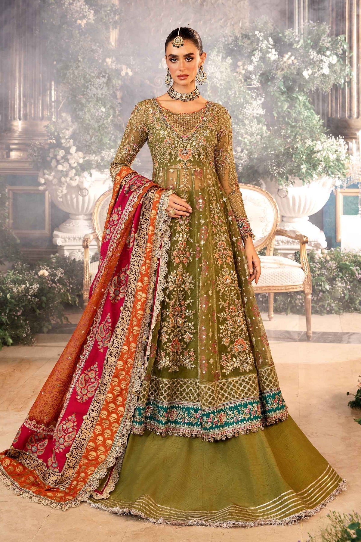 Maria B | Mbroidered Formals 24 | Organza Suit | BD-2906 -  Maria B Ladies Clothes - Original Designer Dress - House of Maryam