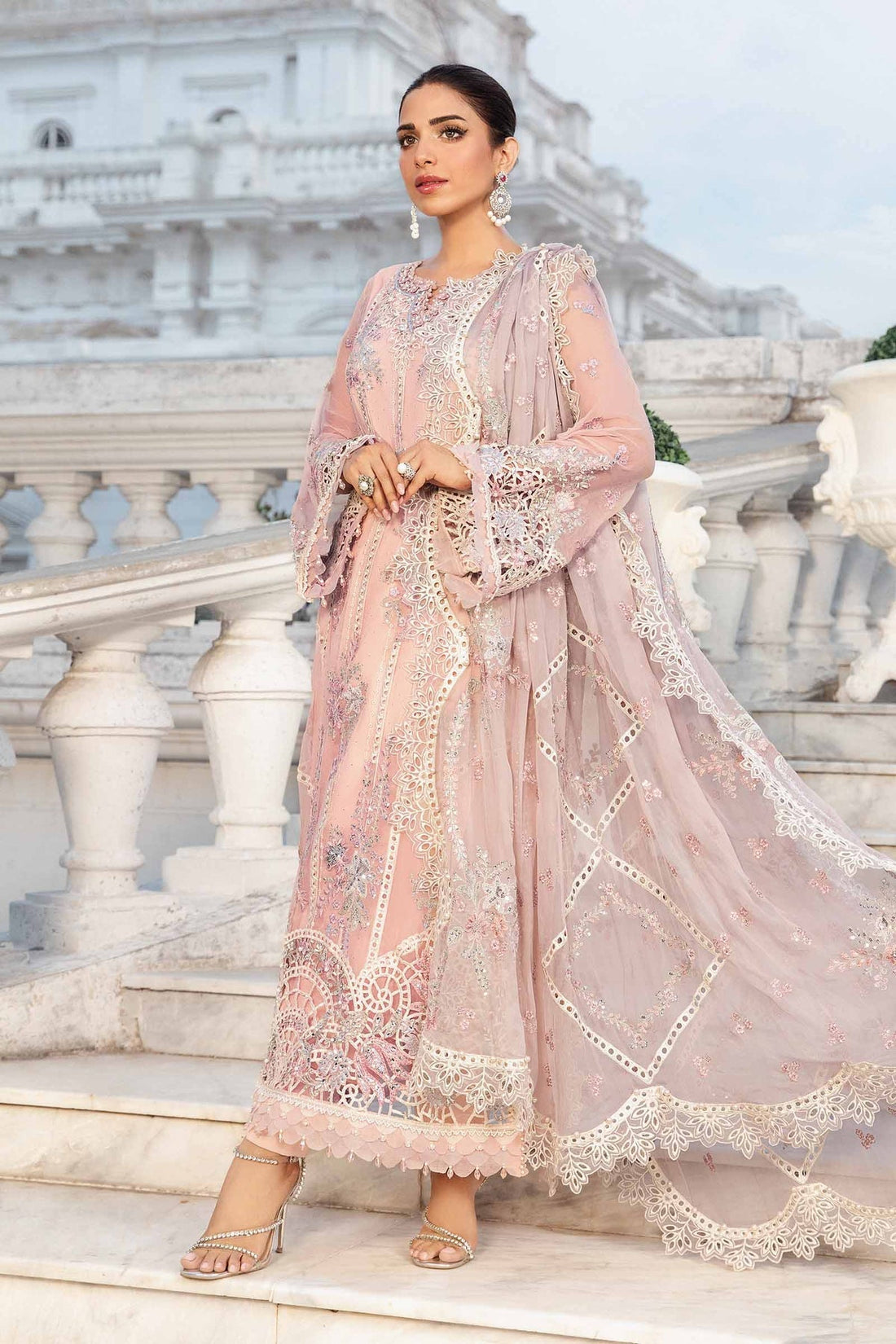 Maria B | Chiffon Formals 24 | Chiffon Suit | MPC-24-106 by Designer Maria B - House of Maryam - Pakistani Designer Ethnic Wear in {{ shop.shopifyCountryName }}