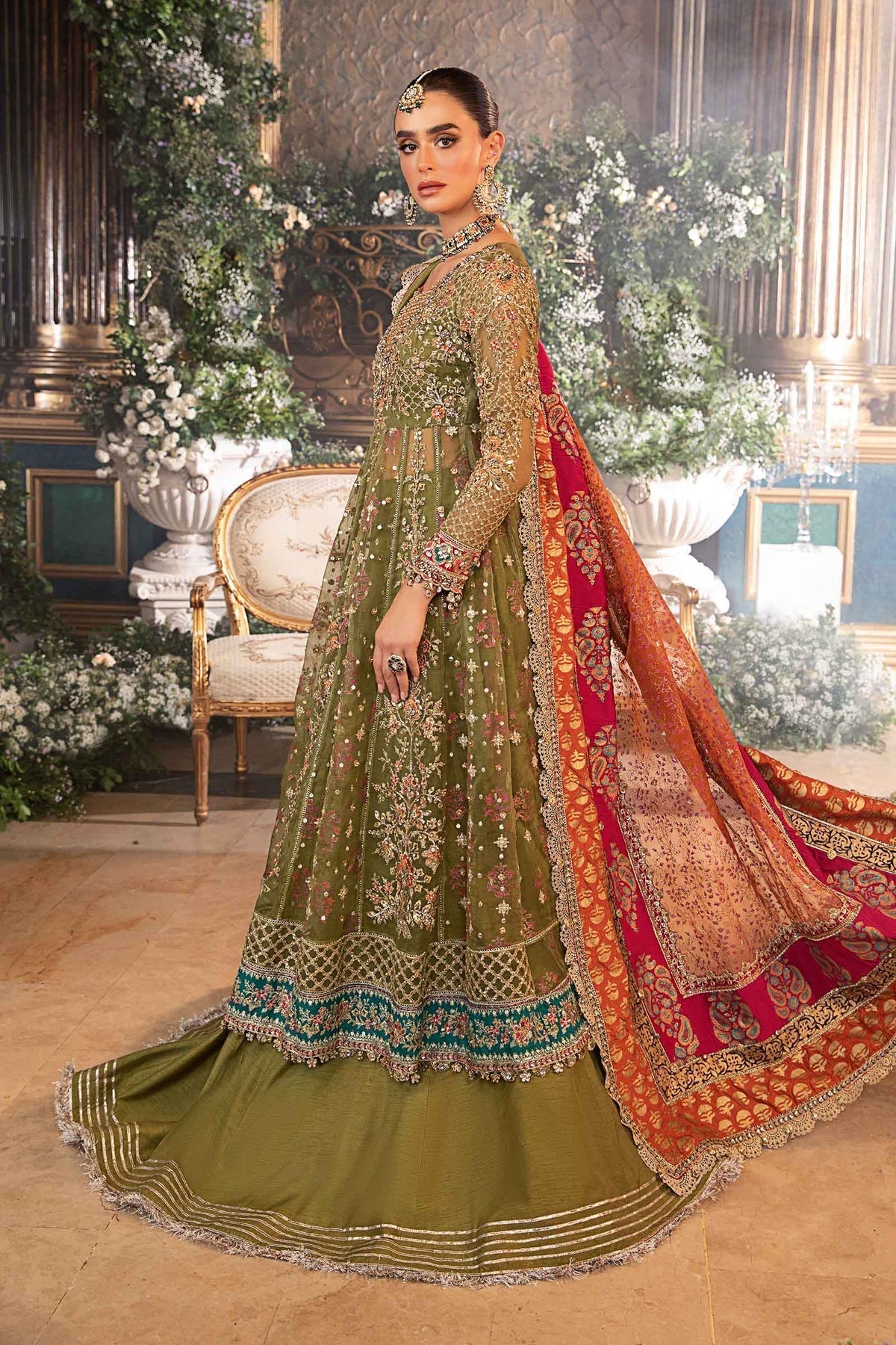 Maria B | Mbroidered Formals 24 | Organza Suit | BD-2906 by Designer Maria B - House of Maryam - Pakistani Designer Ethnic Wear in {{ shop.shopifyCountryName }}